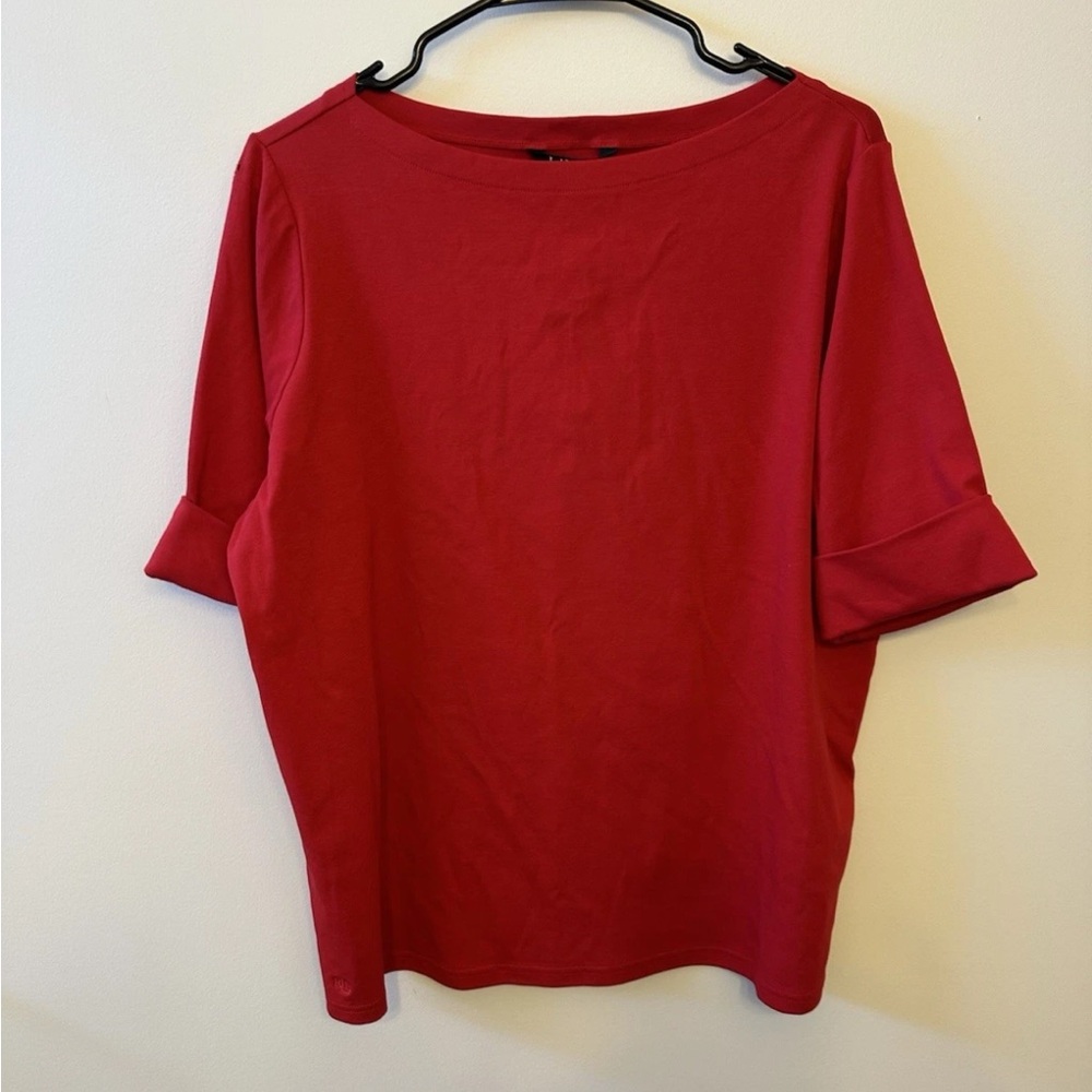 Ralph Lauren Red Short Sleeve Blouse 2XL. See description